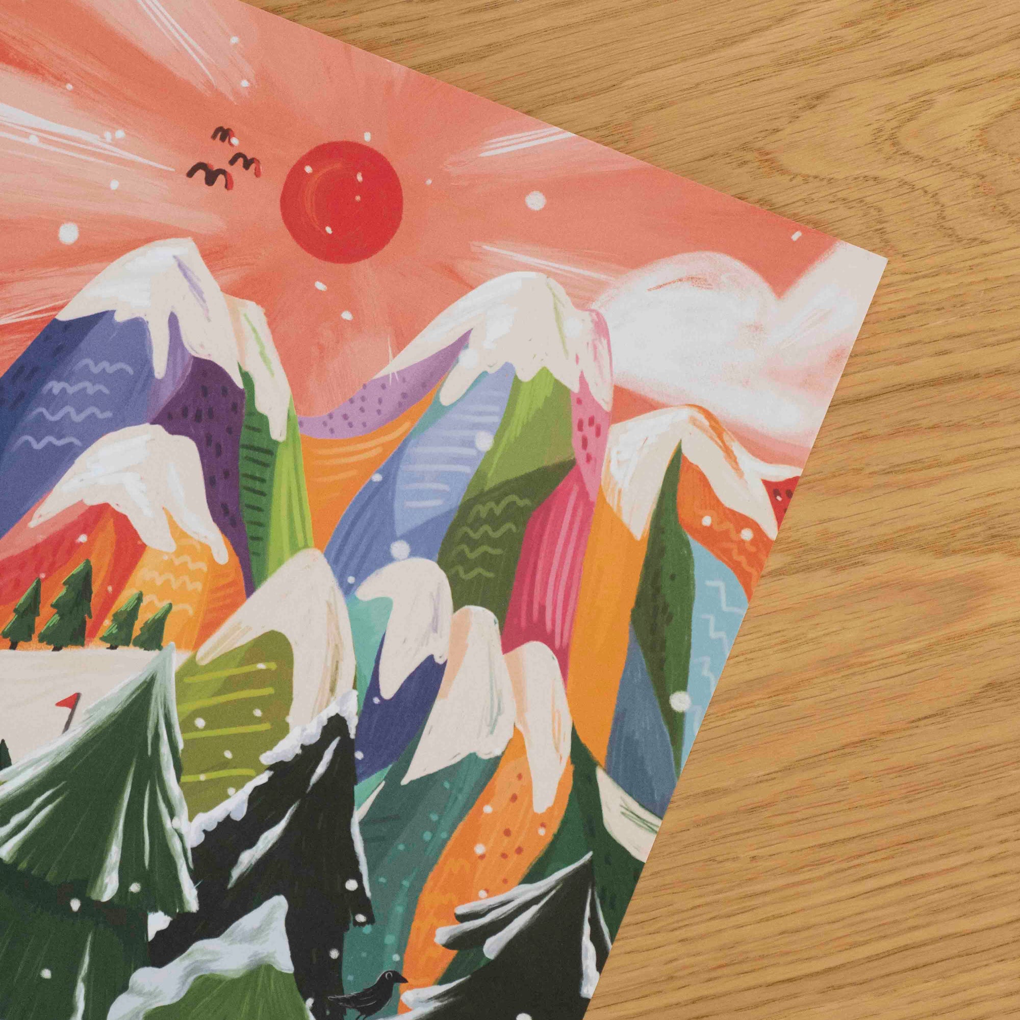 Bunte Bergwelt Poster
