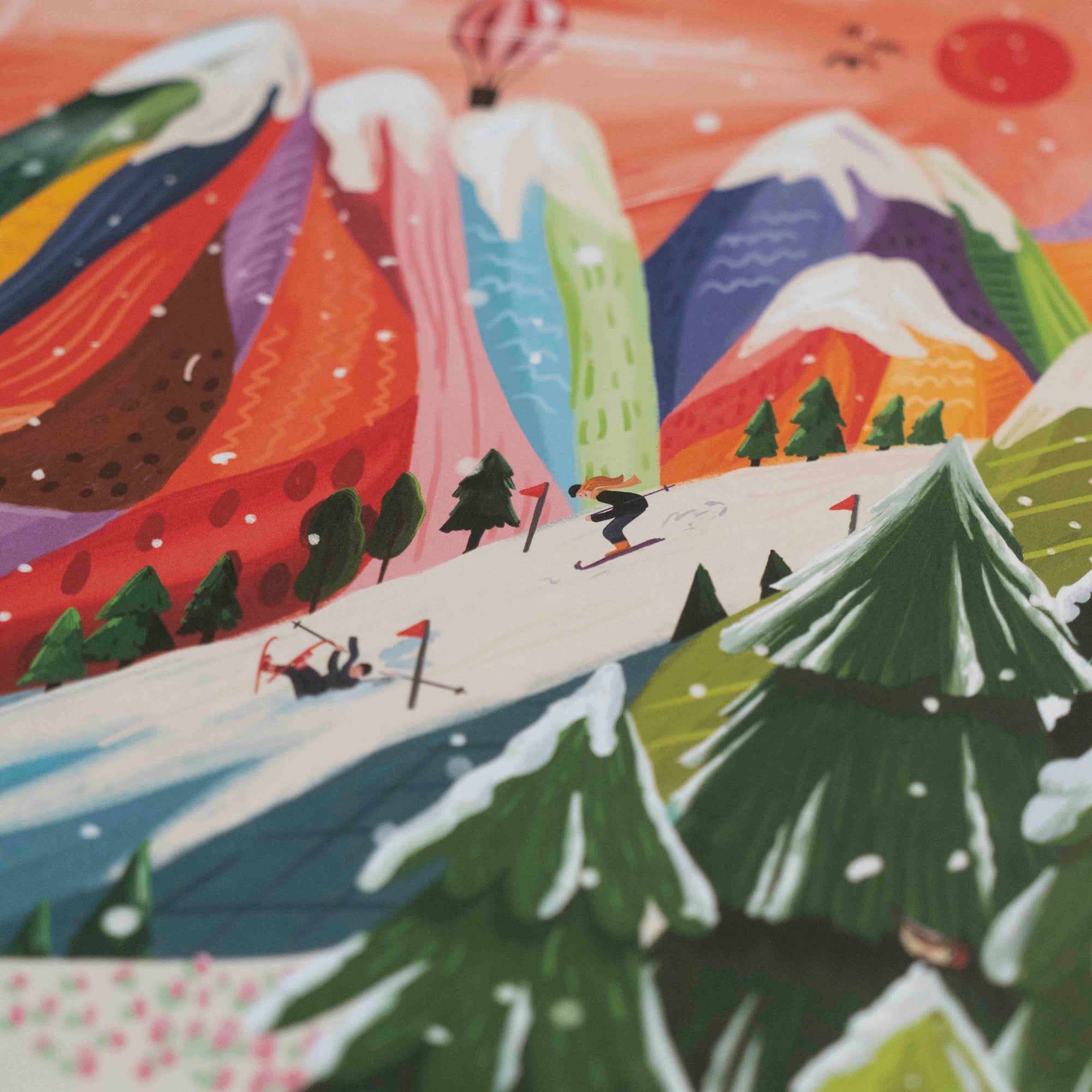 Bunte Bergwelt Poster