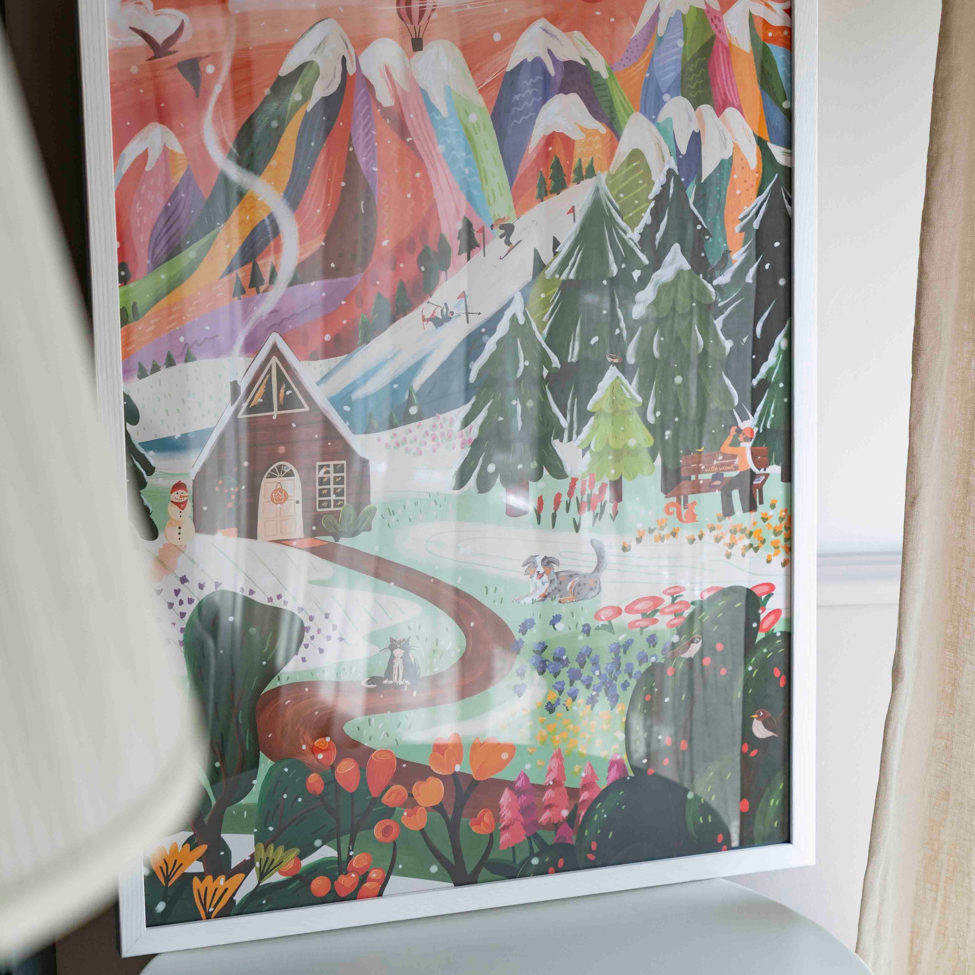 Bunte Bergwelt Poster