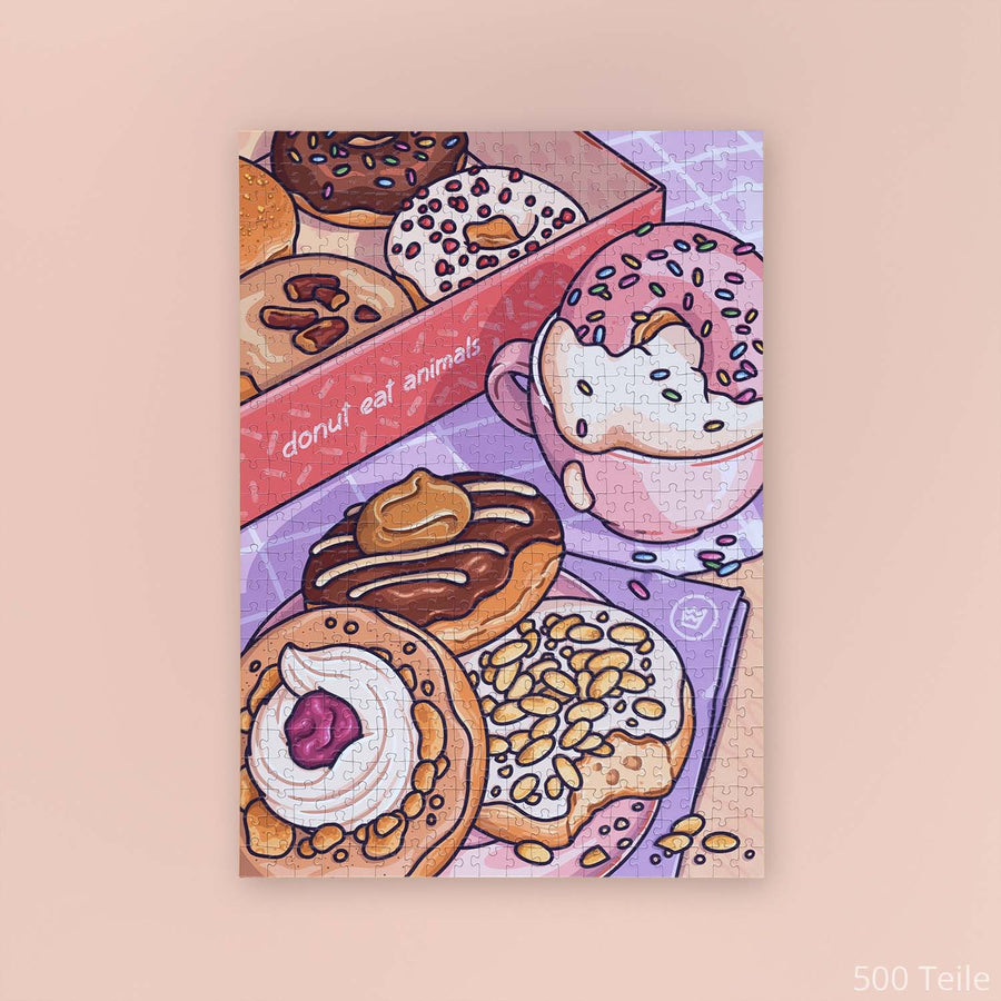 Donut Puzzle mit 500 Teilen
